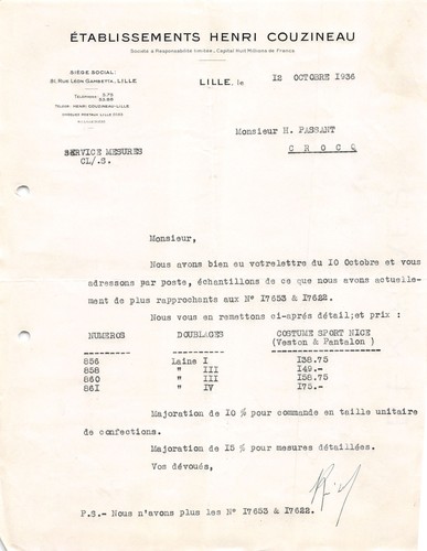 1936 etab hanri couzineau - etab,