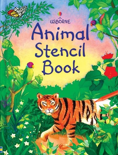 Animal stencil book with - animal,