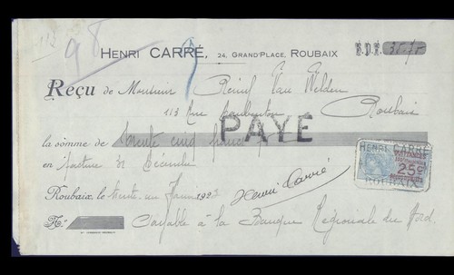 Hanri carré roubaix van - carré, à